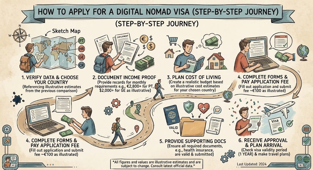 how to apply for digital nomad visa step by step